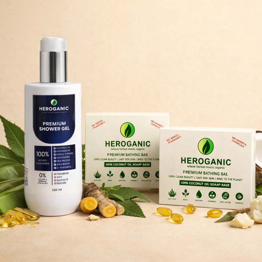 Heroganic Botanical Bath Care Combo