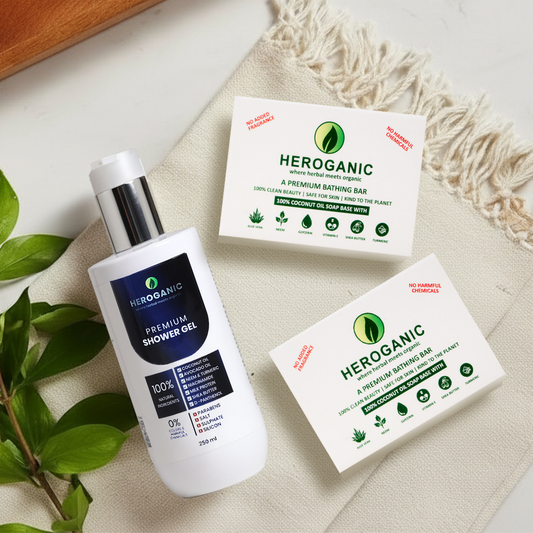 Heroganic Botanical Bath Care Combo