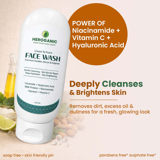 Cream-to-Foam Face Wash